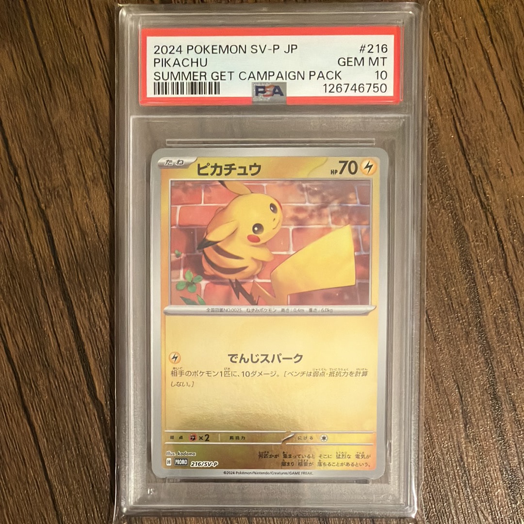 ピカチュウ P [SV-P 216](プロモカードパック「ポケカの夏がキタ!プロモカードGetキャンペーン!」)
