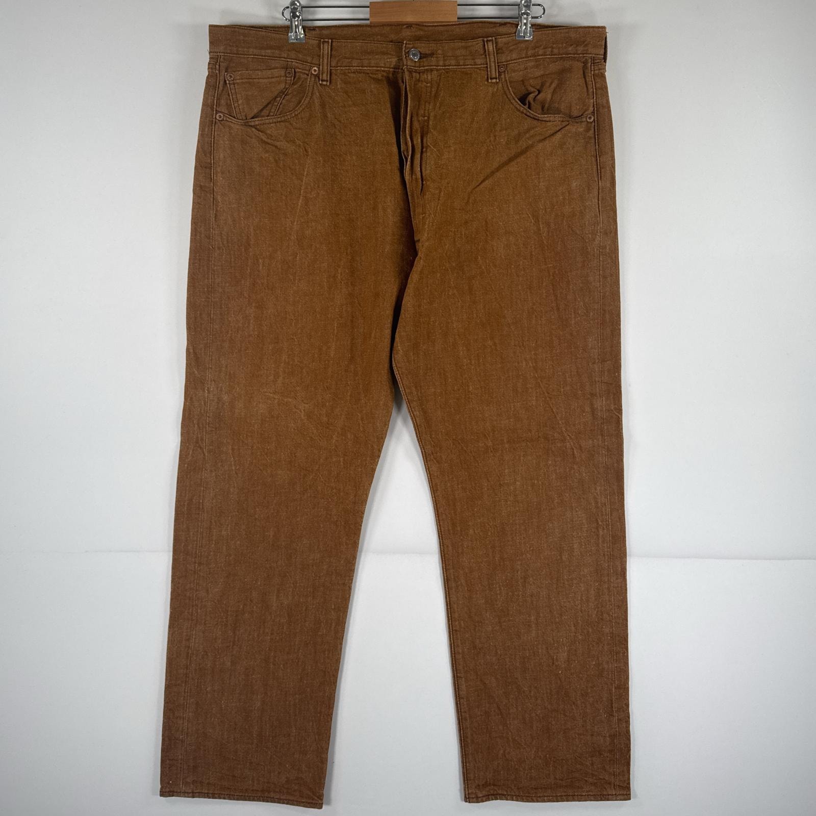 古着 リーバイス Levi's デニムパンツ 501 ジーパン ストレート 大きいサイズ ボタンフライ カラーパンツ ビッグ w44 L32  ブラウン メンズ