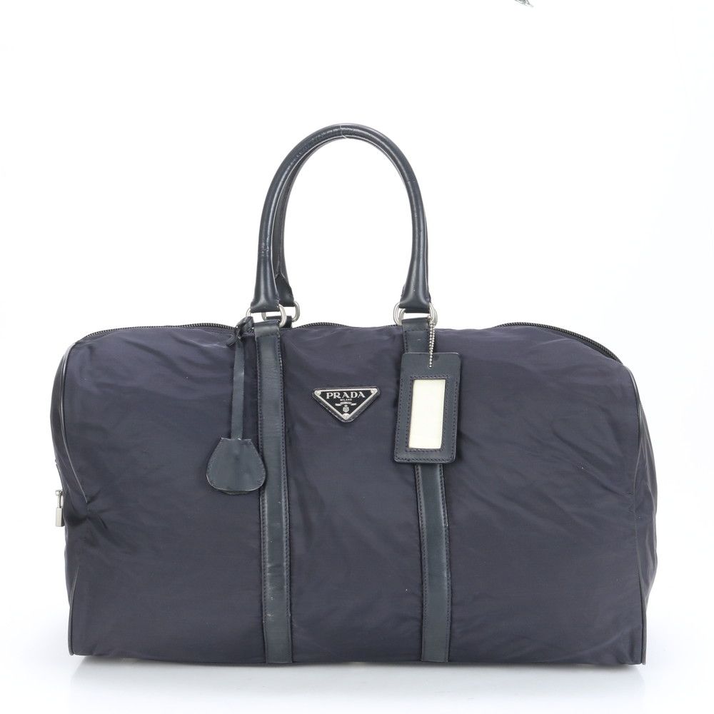 ■美品 プラダ テスート ナイロントライアングルロゴボストン バッグ