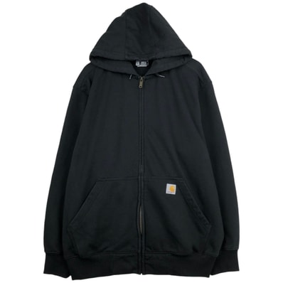 古着 カーハート Carhartt Loose Fit RAIN DEFENDER フルジップスウェットシャツ トレーナー メンズXL相当/eaa632999