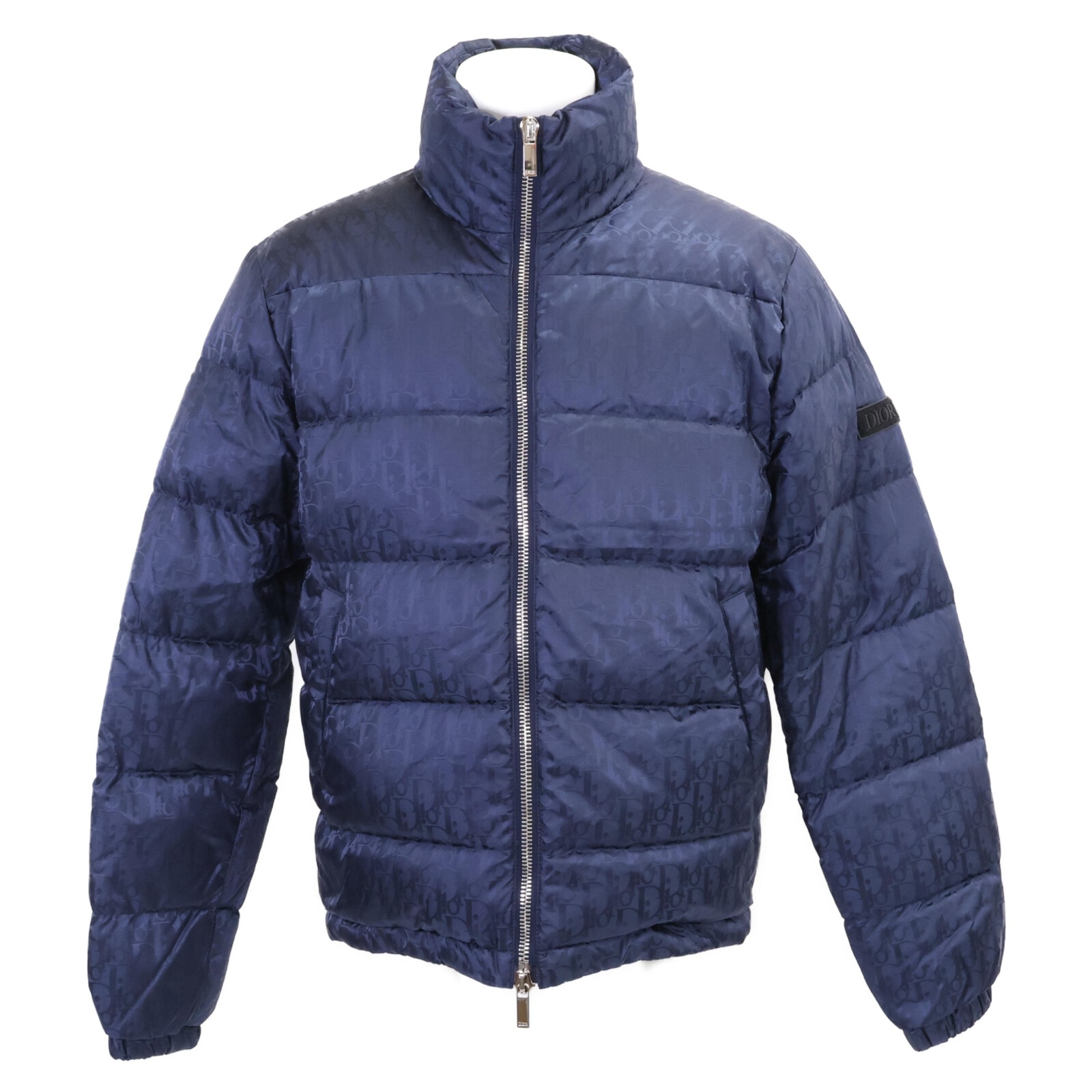 ディオール 【美品/国内正規】943C449A4462 オブリーク テクニカル ジャカード パファージャケット/ダウン 44