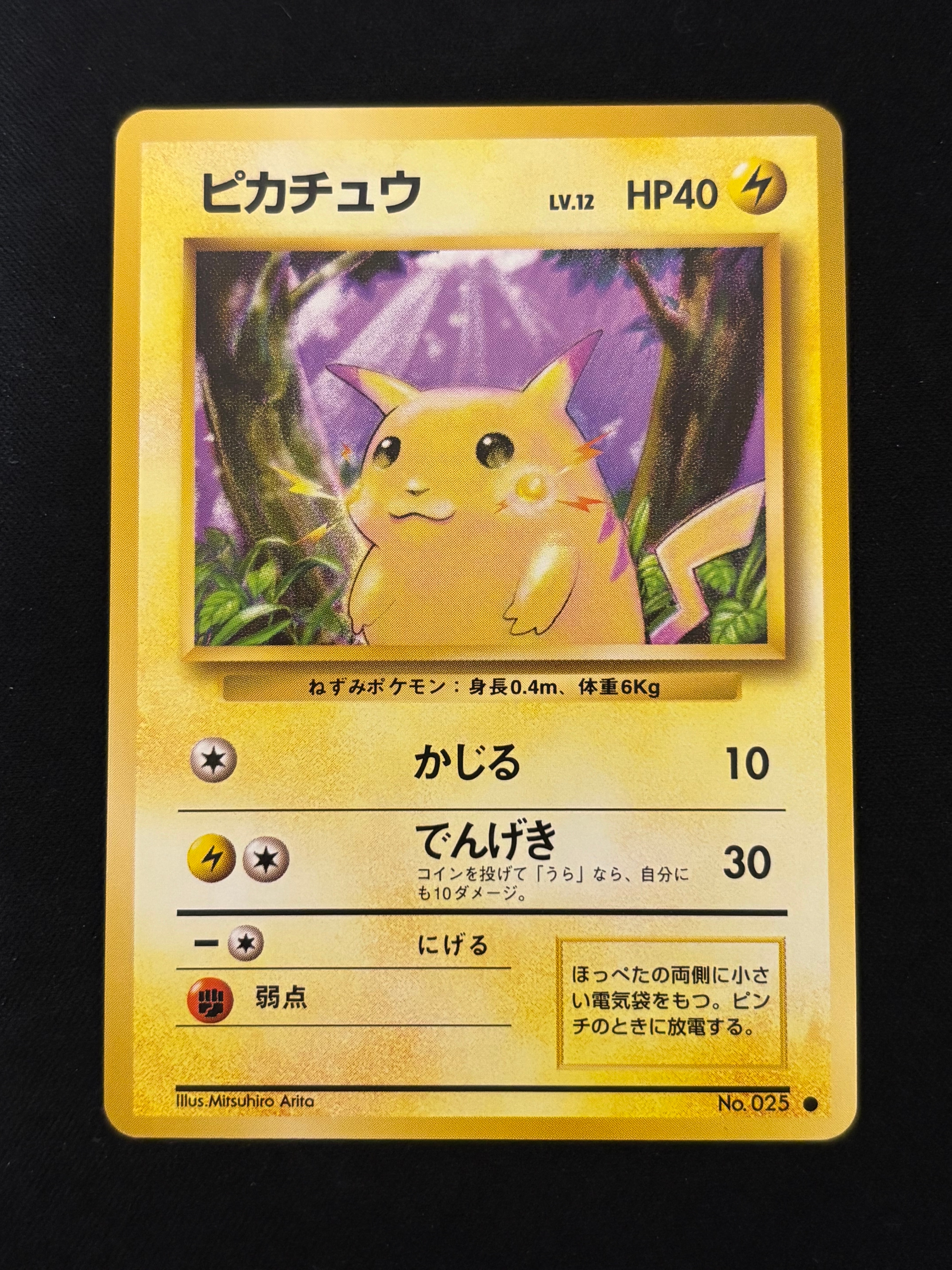 ピカチュウ ● : 旧裏 [PMCG1-2](拡張パック「ポケットモンスター カードゲーム」再販)