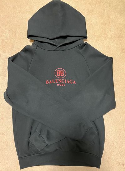 Balenciaga BB Mode Hoodie "Black" XLサイズ