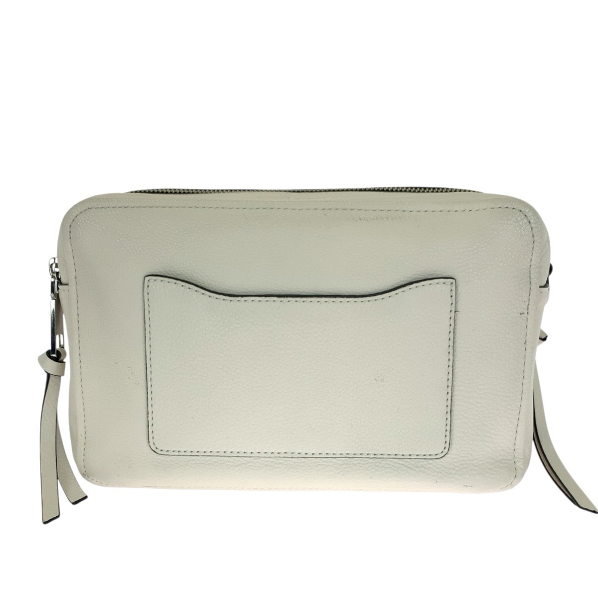 MARC JACOBS マークジェイコブス ザ ソフトショット 2way ホワイト シルバー金具 レザー ショルダーバッグ クラッチバッグ 1-0291551 【中古】