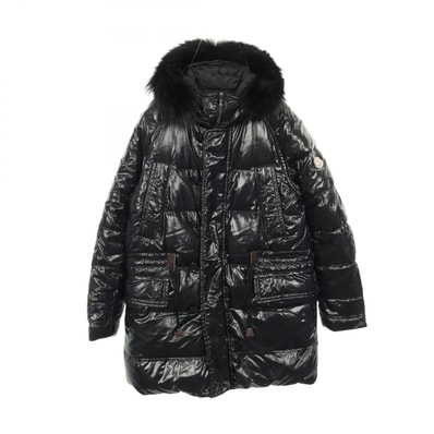 モンクレール MONCLER ダウンジャケット 衣料品 アウター ナイロン ポリエステル メンズ ブラック系 【中古】