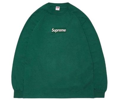 Supreme Box Logo L/S Tee "Green"