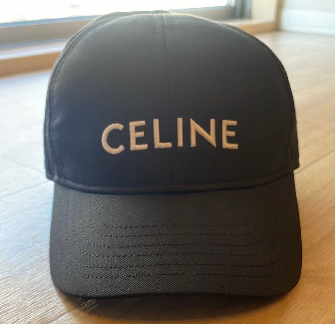 CELINE Baseball Cap In Cotton "Black"