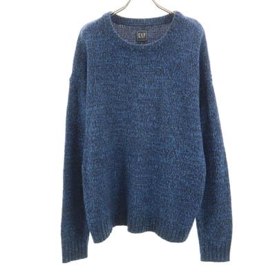 GAP ギャップ 長袖 ニット M ブルー セーター