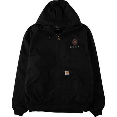 古着 カーハート Carhartt Loose Fit アクティブジャケット アドバタイジング ダックフルジップパーカー メンズXXL相当/eaa673763