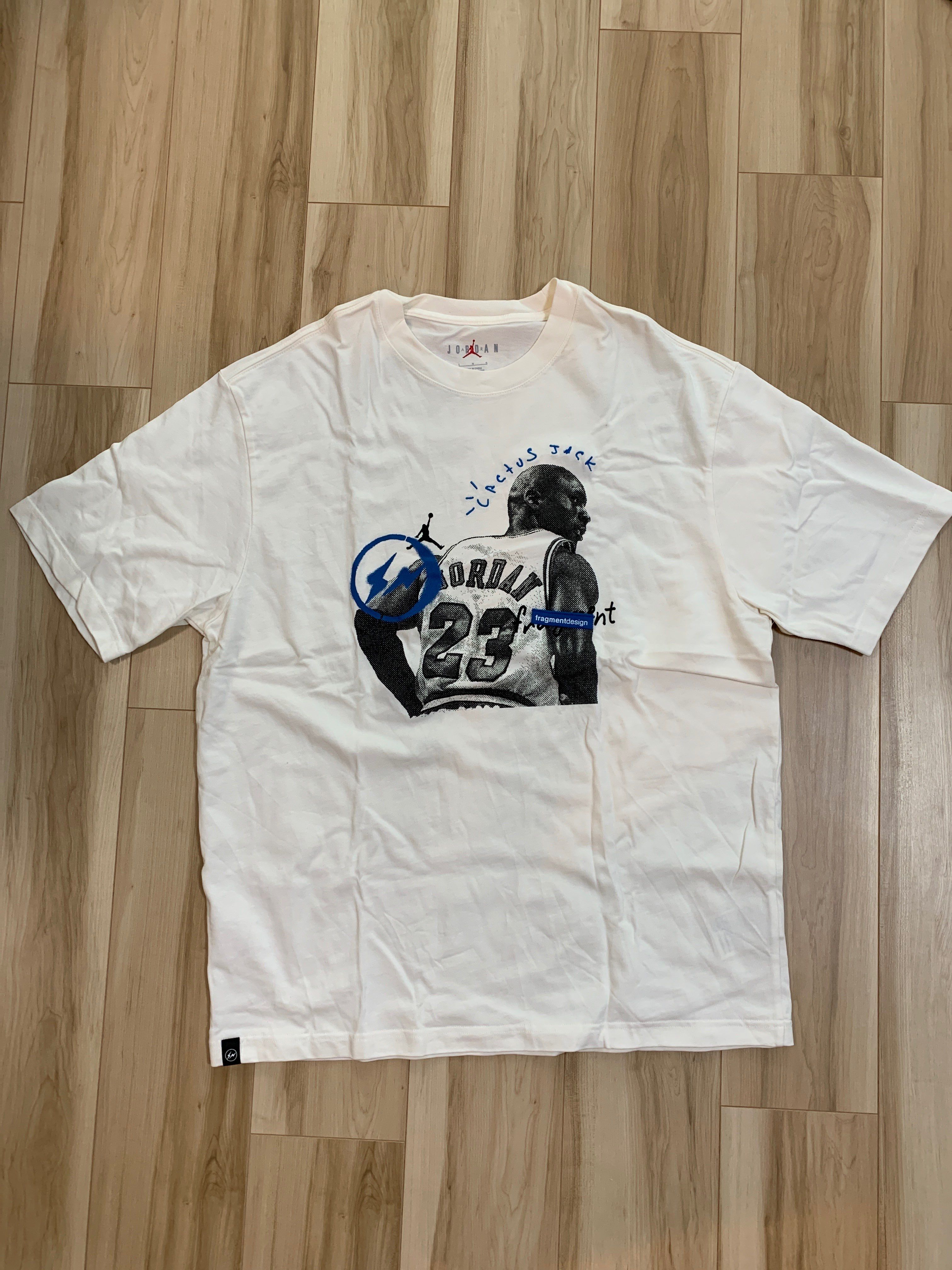 Air Jordan Travis Scott  Fragment Tee "White"