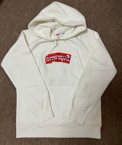 Supreme Comme Des Garcons SHIRT Box Logo Hooded Sweatshirt "White"