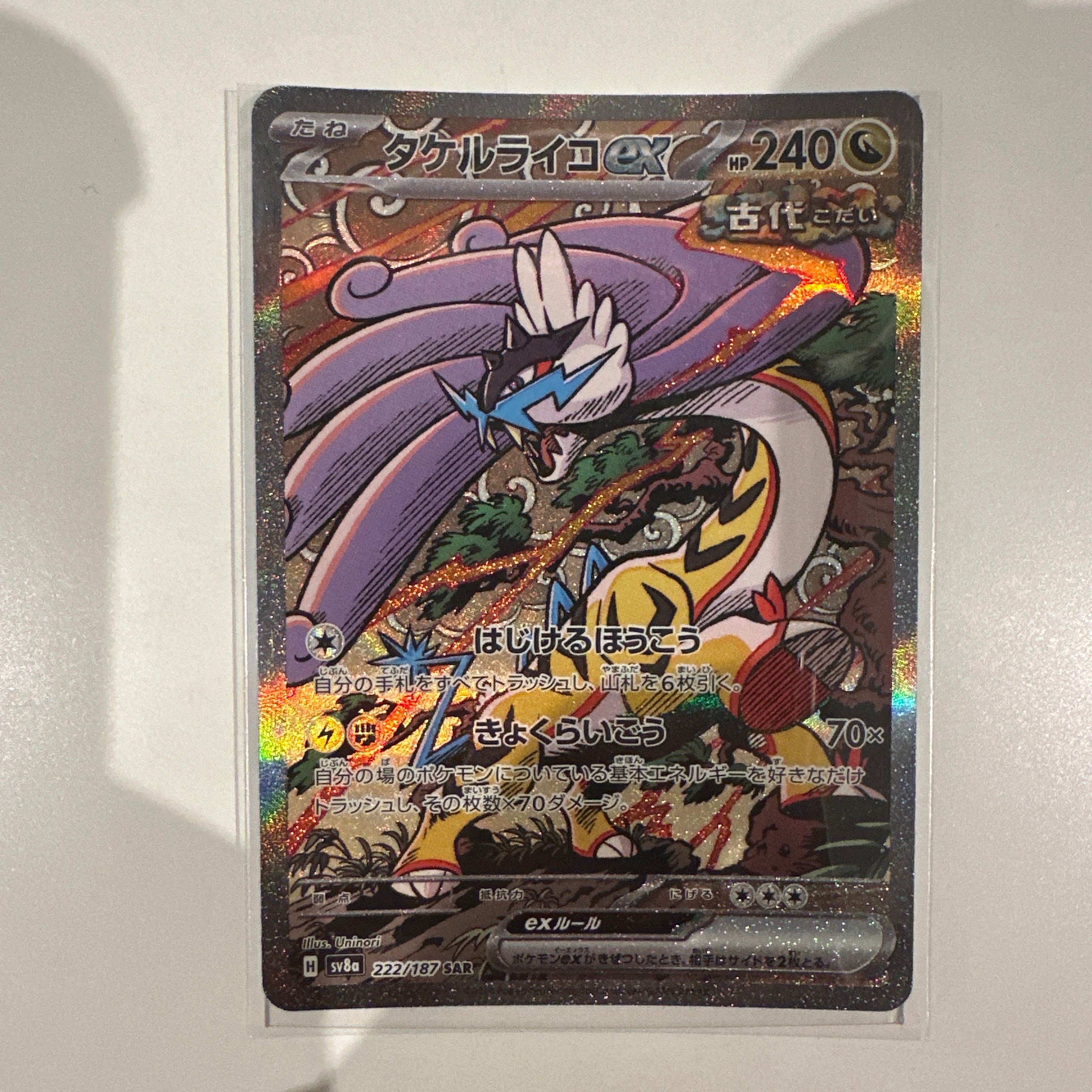 タケルライコex SAR [SV8a 222/187](ハイクラスパック「テラスタルフェスex」)