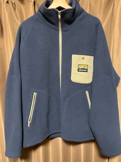HUMAN MADE OUTDOOR FLEECE JACKET "Navy"