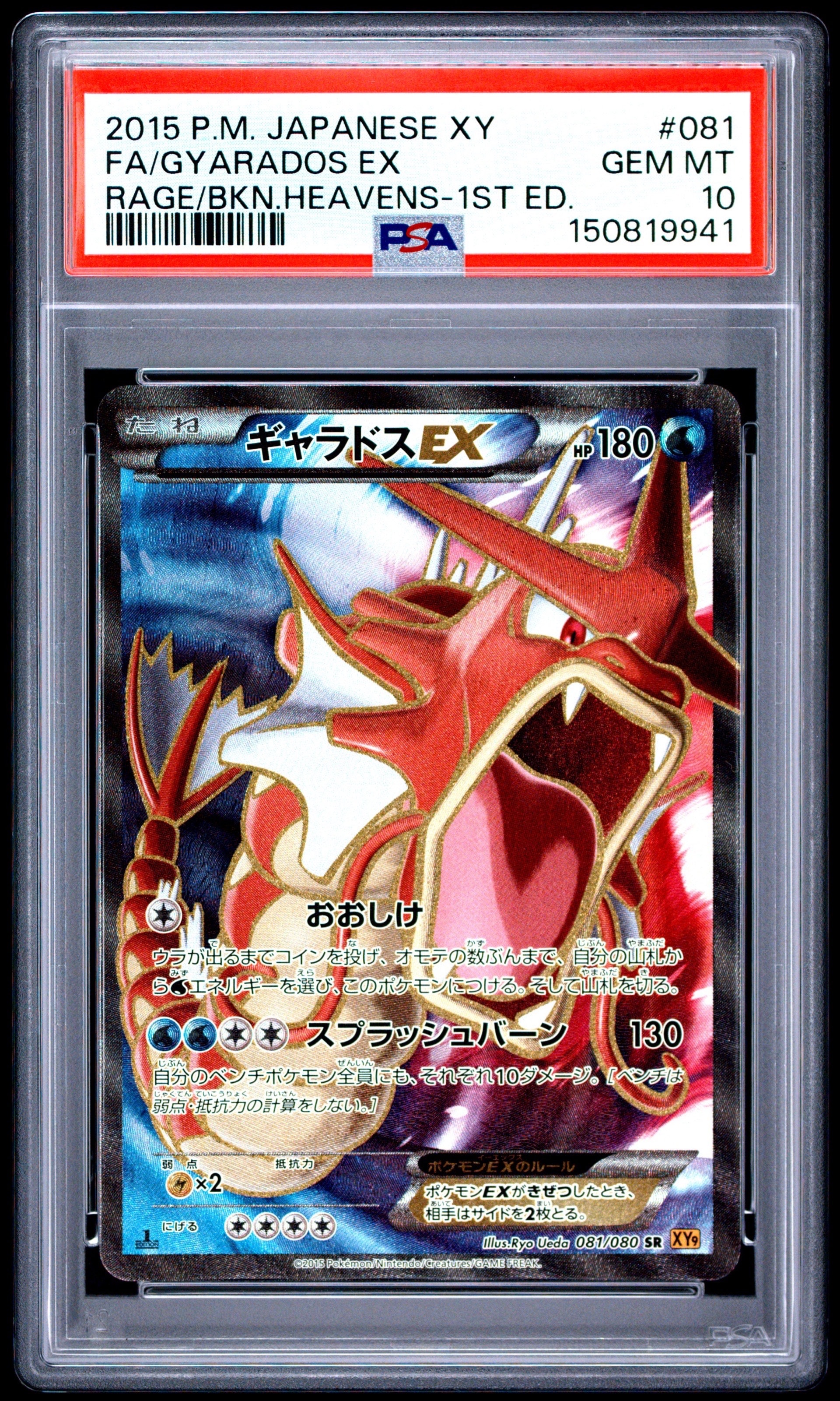 ギャラドスEX SR :1ED [XY9 081/080](拡張パック「破天の怒り」)の新品
