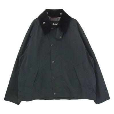 Barbour バブアー 25SS 251MCAS183 × BEAUTY&YOUTH UNITED ARROWS 別注 TRANSPORT ビューティーアンドユース ユナイテッドアローズ トランスポート 襟コーデュロイ ナイロン ジャケット M【中古】