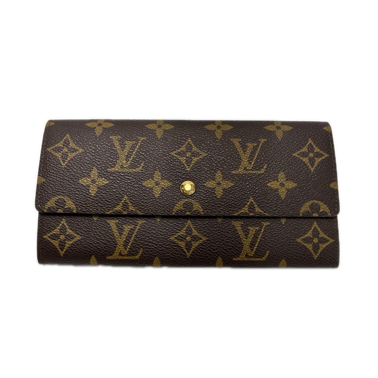 LOUIS VUITTON ルイヴィトン モノグラム ポルトモネクレディ M61723 長財布 ゴールド金具