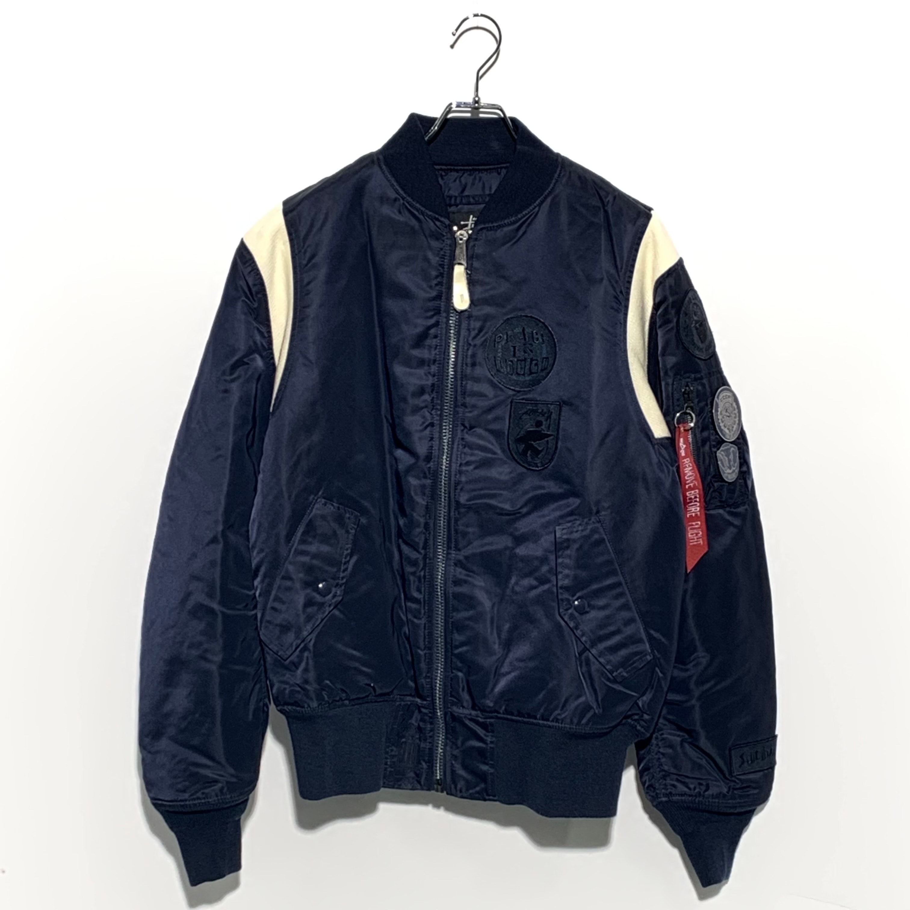 STUSSY × ALPHA INDUSTRIES 25anniversary MA-1 NAVY