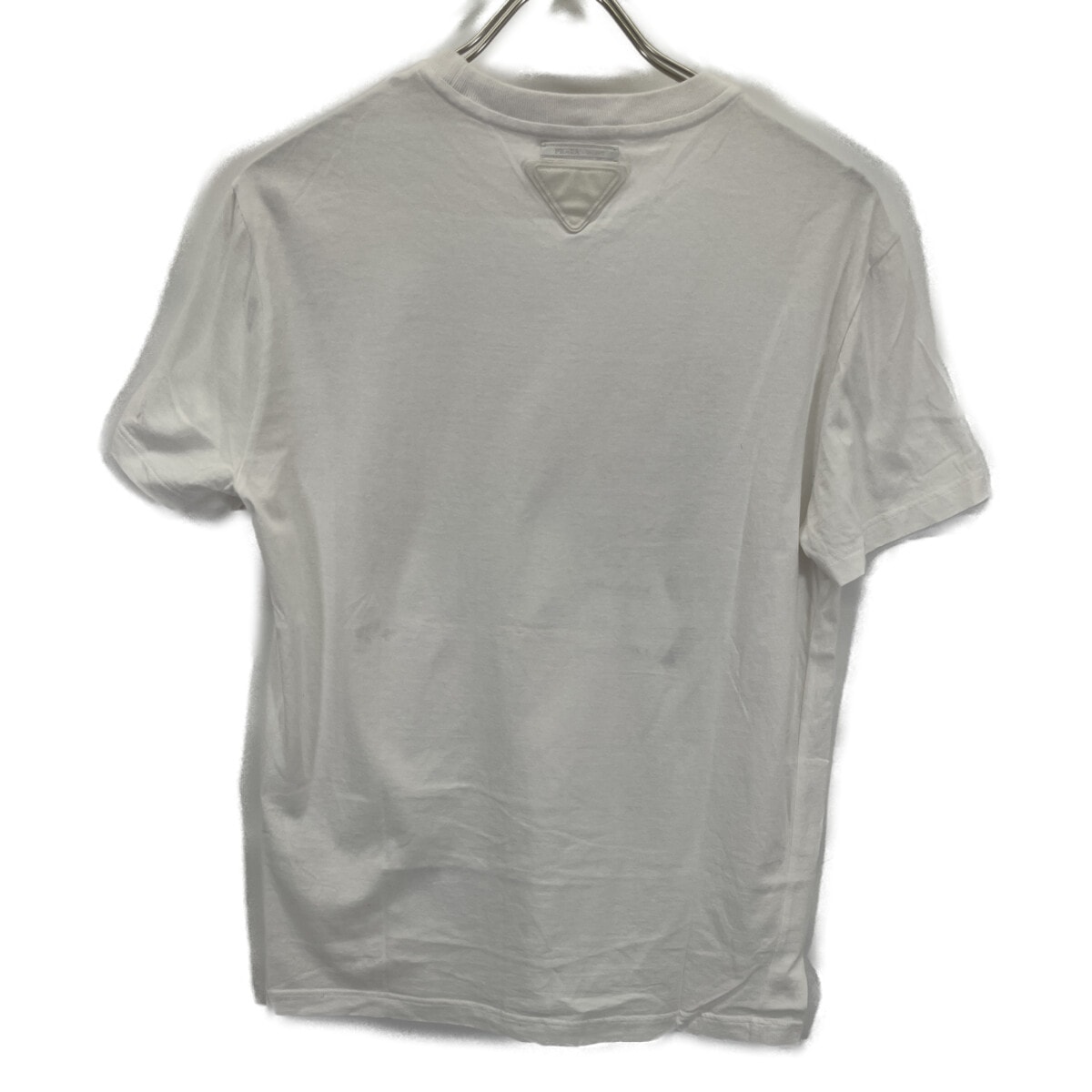 プラダ UJN639 19年 ホワイト Acronyms プリントTシャツ S