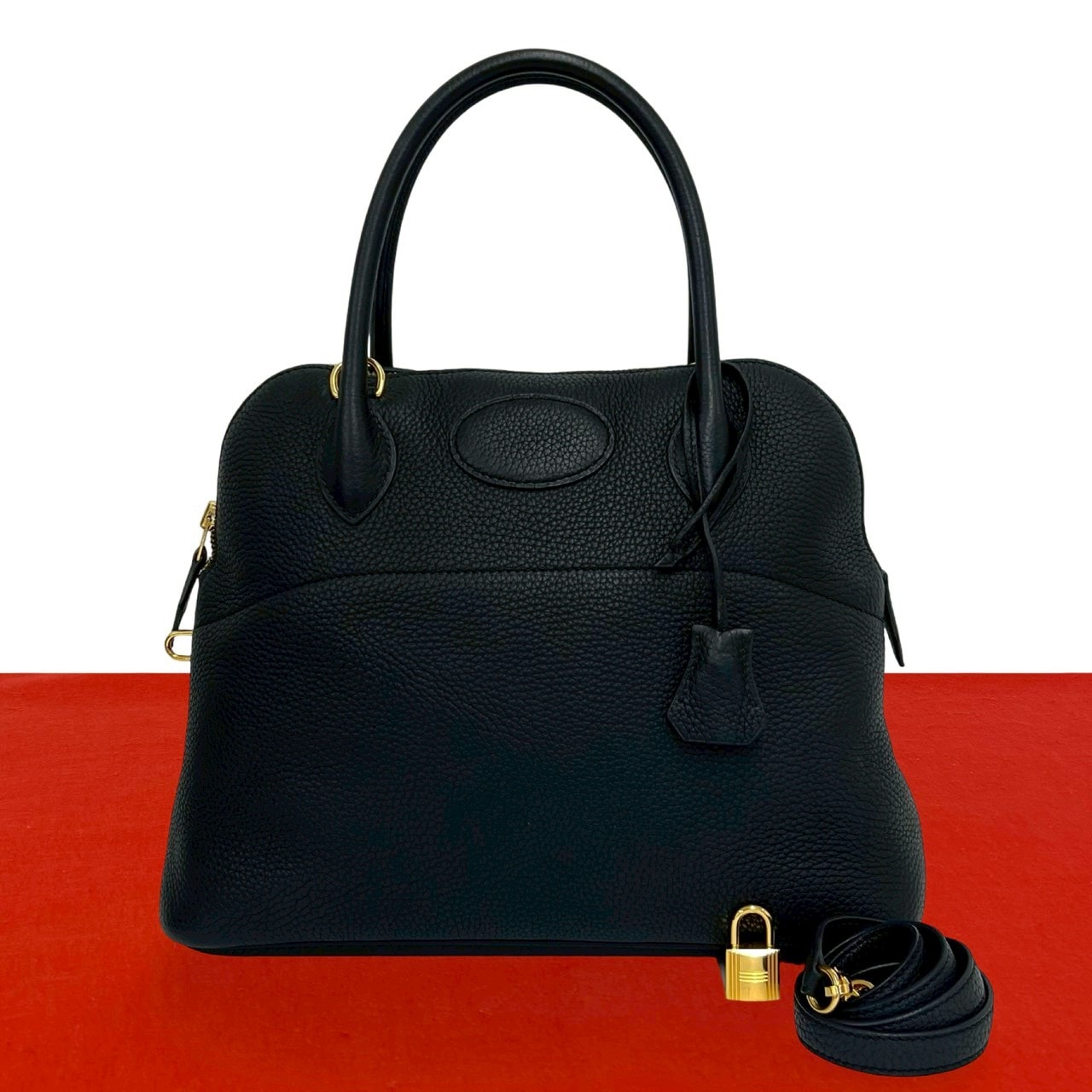 HERMES エルメス ボリード 31 トリヨンクレマンス ショルダーバッグ ブラック
 70034