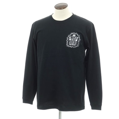 【中古】ウィンダンシー WIND AND SEA × NIIMI HIROKI 2024年春夏 コットン クルーネック 長袖Tシャツ ブラック【サイズL】【メンズ】