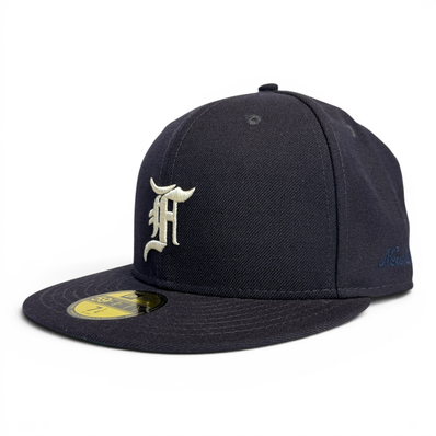 NEW ERA FEAR OF GOD ESSENTIALS 59FIFTY F LOGO Under Visor "Navy"