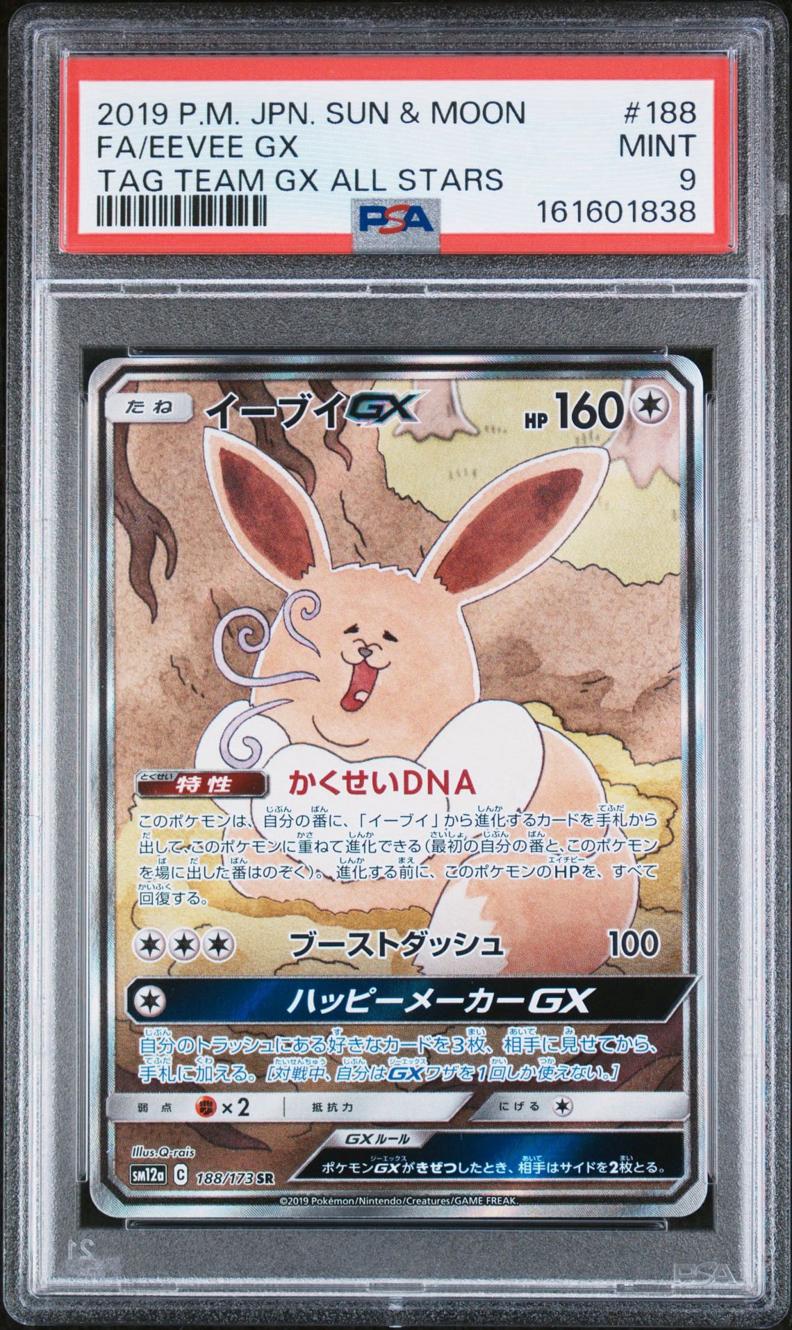 イーブイGX SR: SA[SM12a 188/173](ハイクラスパック「TAG TEAM GX