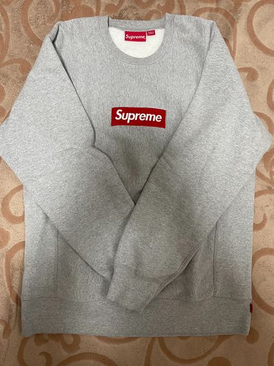Supreme Box Logo Crewneck Sweatshirt "Ash Grey" (18FW)