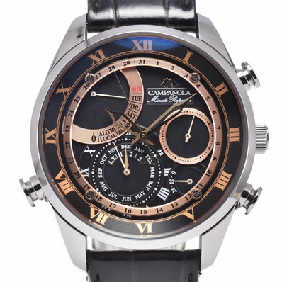 シチズン CITIZEN AH7061-00E カンパノラ ミニッツリピーター ブラック クォーツ メンズ 良品 腕時計 A#149061
