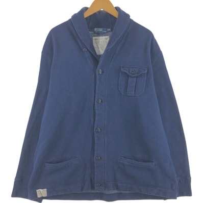 古着 ラルフローレン Ralph Lauren POLO by Ralph Lauren ショールカラー スウェットシャツ カーディガン メンズXXL相当/eaa536403