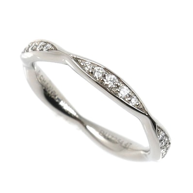 CHANEL シャネル Pt950プラチナ カメリア フルエタニティ リング・指輪 J10668 ダイヤモンド 7号 47 2.8g レディース【中古】【美品】