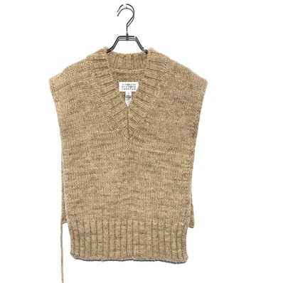 Maison Margiela Botanical Dye Knit Vest Light Beige
