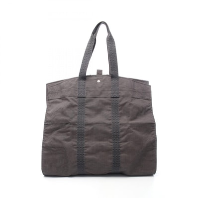 エルメス HERMES エールライン バッグ ナイロンキャンバス メンズ レディース グレー系 【中古】