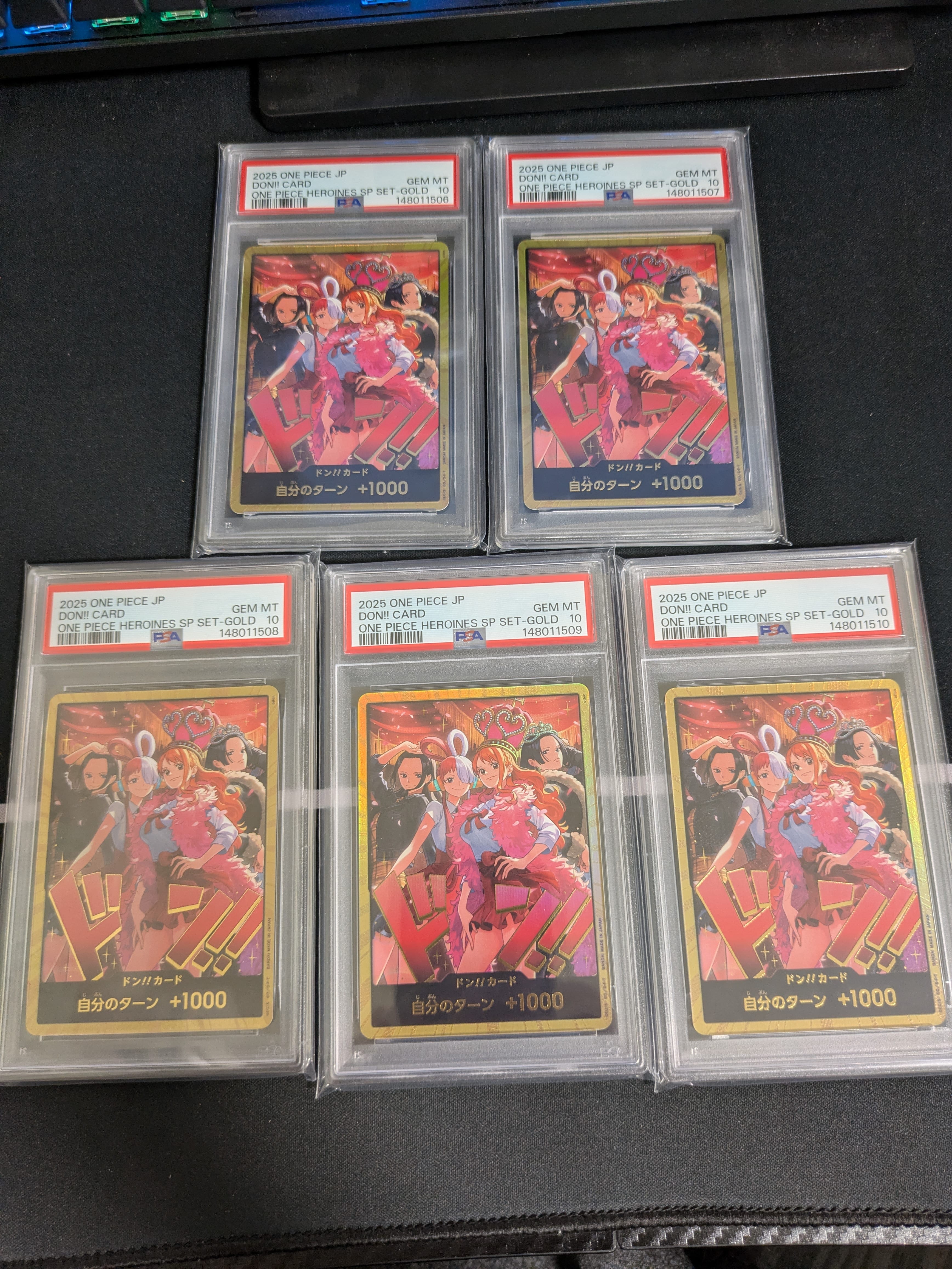 PSA10】ドン!!カード : ロビン&ウタ&ナミ&ハンコック スーパーパラレル