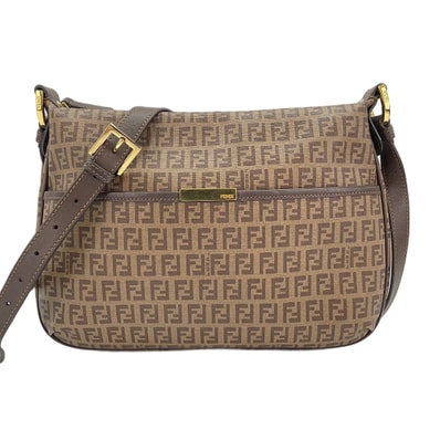 フェンディ FENDI PVC ズッキーノ ショルダーバッグ【中古】
