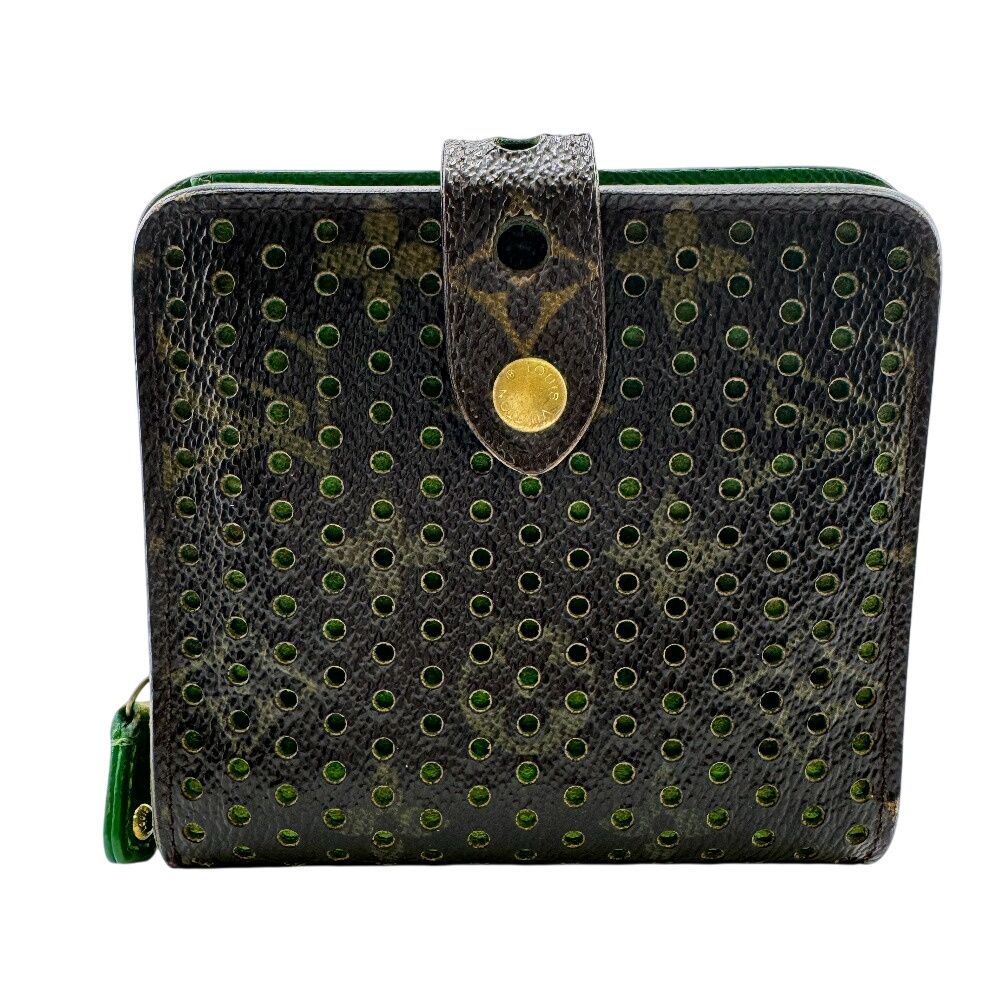 ルイヴィトン LOUIS VUITTON 二つ折り財布 ペルフォ コンパクトウォレット M95218 ブラウン
