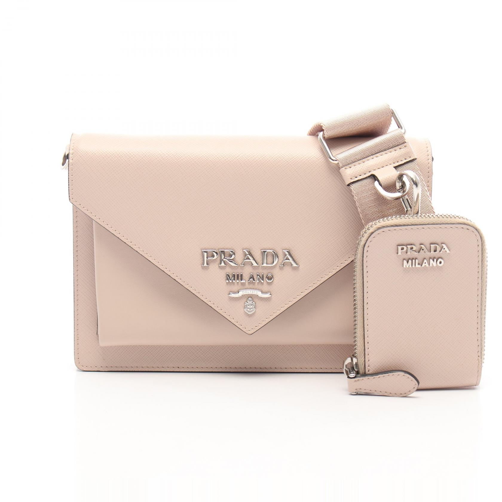 C (やや傷や汚れあり)】プラダ PRADA ミニ エンベロープ ショルダー 