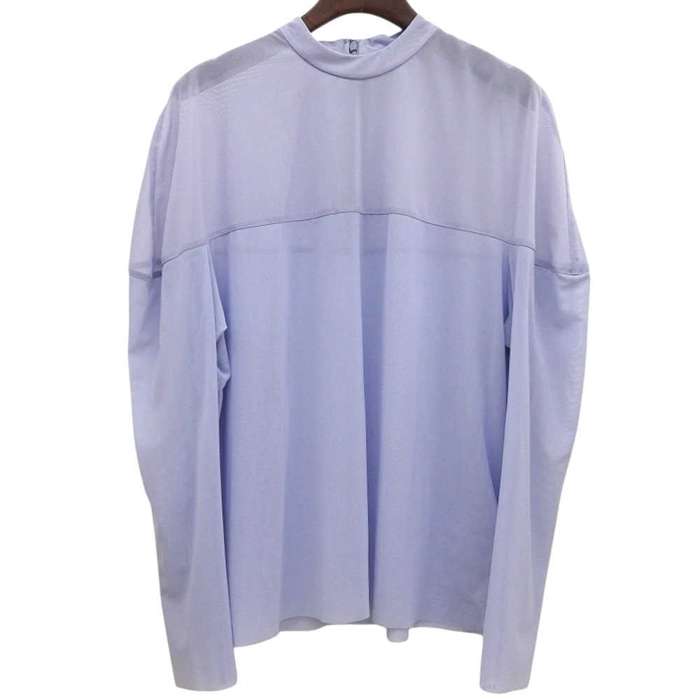 クラネ 新品同様 SHEER MESH CURVE SLEEVE TOPS トップス レディース ブルー 1 16122-4152 24SS 1
