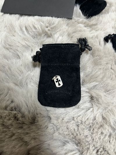 Chrome Hearts Dog Tag Tiny Cut Out Cross "Silver"