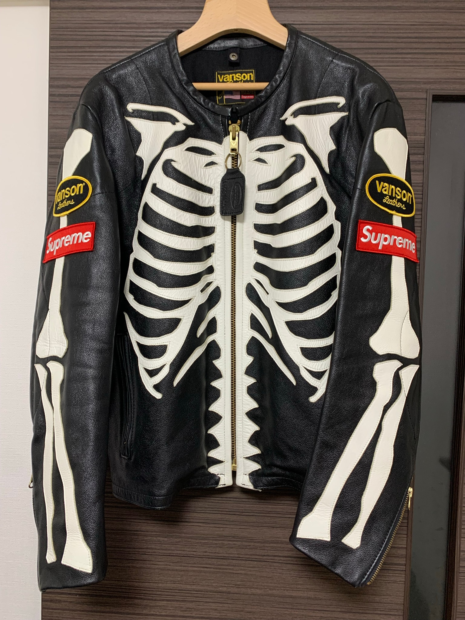 Supreme / Vanson® Leather Bones Jacket "Black"