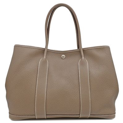 エルメス トートバッグ ガーデンパーティーPM □O刻印 グレー