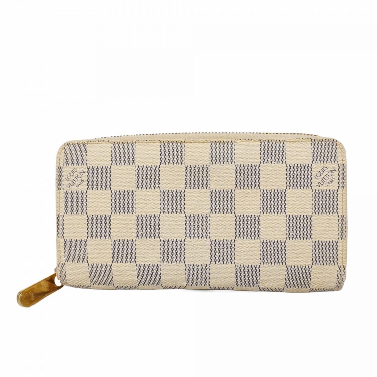 【6dc3759-k】ルイヴィトン 長財布 ダミエ・アズール ジッピーウォレット N60019 ホワイト【中古】レディース