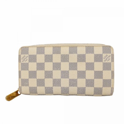 【6dc3759-k】ルイヴィトン 長財布 ダミエ・アズール ジッピーウォレット N60019 ホワイト【中古】レディース