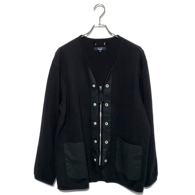 COMME des GARÇONS HOMME EYELET CARIGAN Black