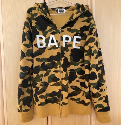 1ST CAMO BAPE FULL ZIP HOODIE M BAPEC