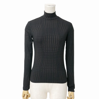 ■美品■FENDI フェンディ ヴィンテージ カットソー サイズ40 ジャージー ハイネック 長袖 ブランド古着【中古】20260727/RB0182