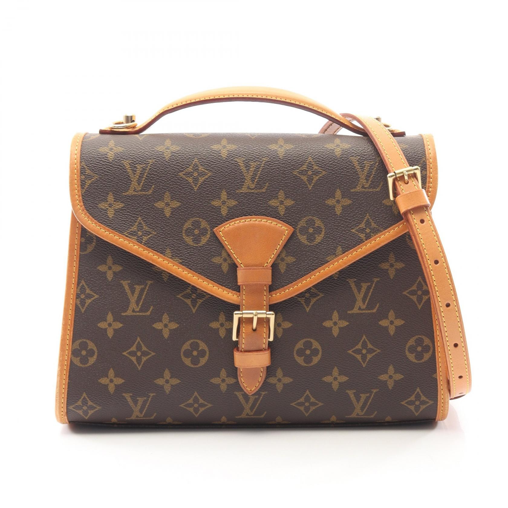 ルイ・ヴィトン LOUIS VUITTON ベルエア 2WAY ハンドバッグ バッグ PVCコーティングキャンバス レザー モノグラム レディース ブラウン系 M51122 【中古】