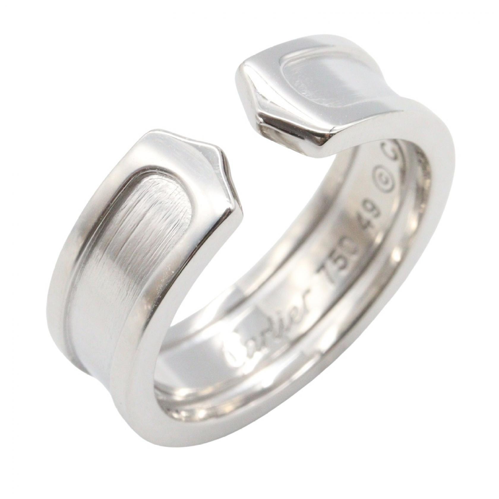 カルティエ CARTIER C2 スモール リング リング・指輪 ジュエリー K18WG(ホワイトゴールド) レディース シルバー系 【中古】