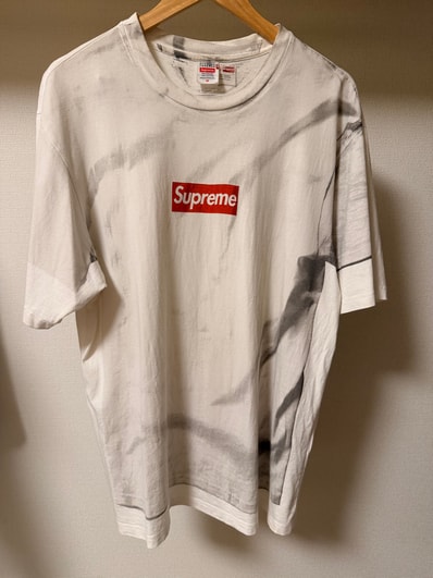 Supreme x MM6 Maison Margiela Box Logo Tee "White"