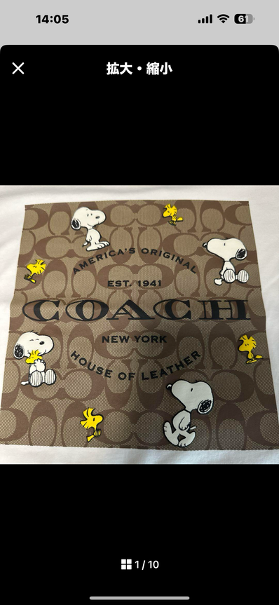 新品タグ付き COACH ピーナッツ スヌーピー Tシャツ Mサイズ