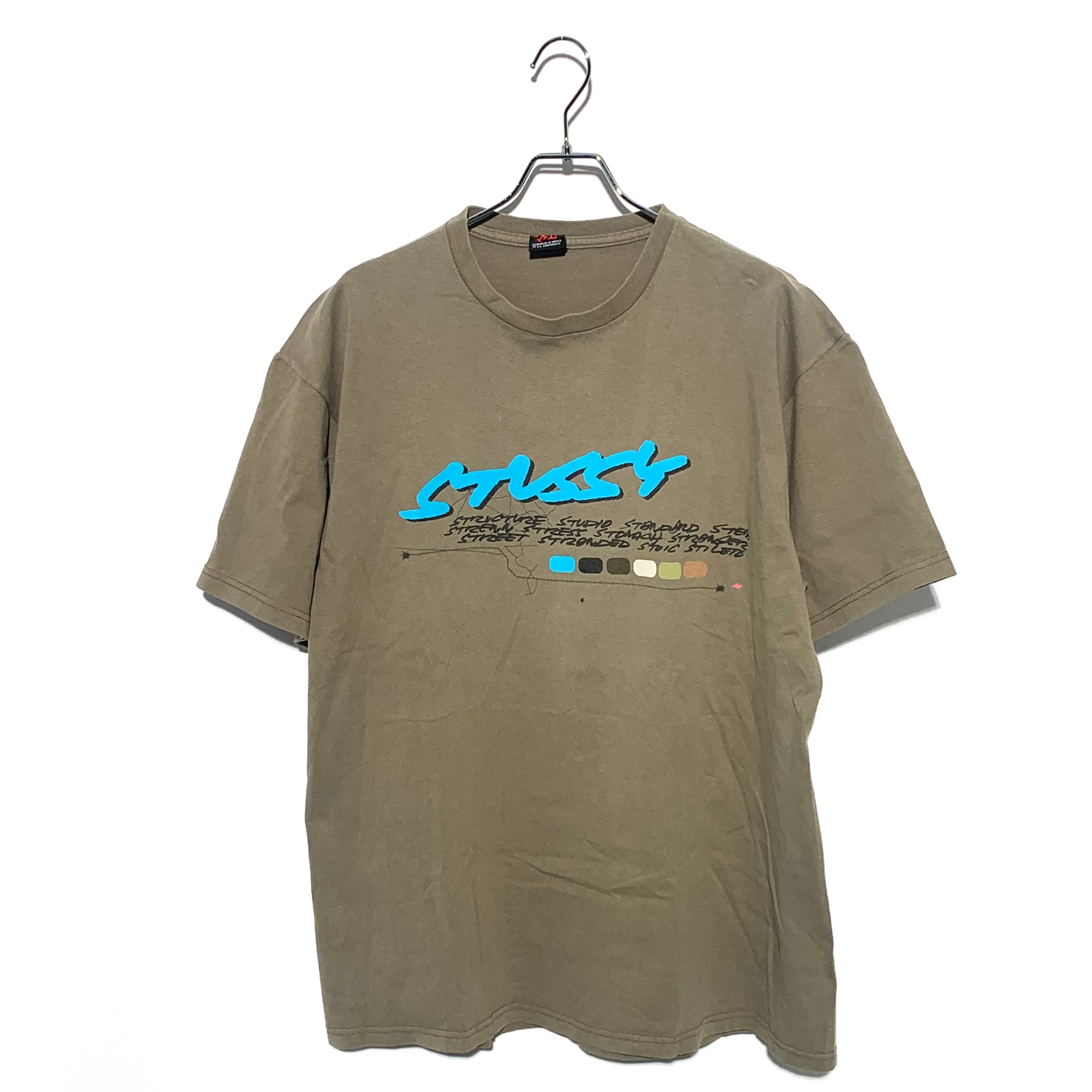 STUSSY FUTURA LOGO TEE KHAKI